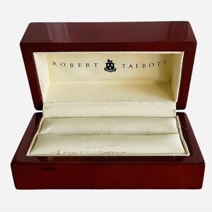 Wood Chest Designer’s Jewelry Box ROBERT TALBOTT Ring Holder Ring Case Ring Box